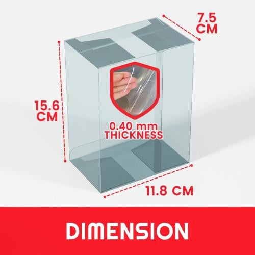 EVORETRO - PET Skydd för Tin Box Pokémon 5-pack Evoretro