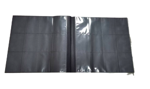 EVORETRO - Regular card binder with zipper 4x3 - Black Evoretro