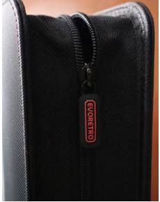 EVORETRO - Premium kortslab binner med fönster - Svart Evoretro