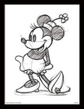 DISNEY - Inramad 30X40 Print - Minnie Mouse Sketched Single Pyramid