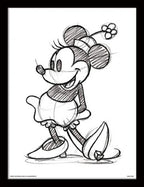 DISNEY - Inramad 30X40 Print - Minnie Mouse Sketched Single Pyramid