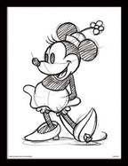 DISNEY - Inramad 30X40 Print - Minnie Mouse Sketched Single Pyramid