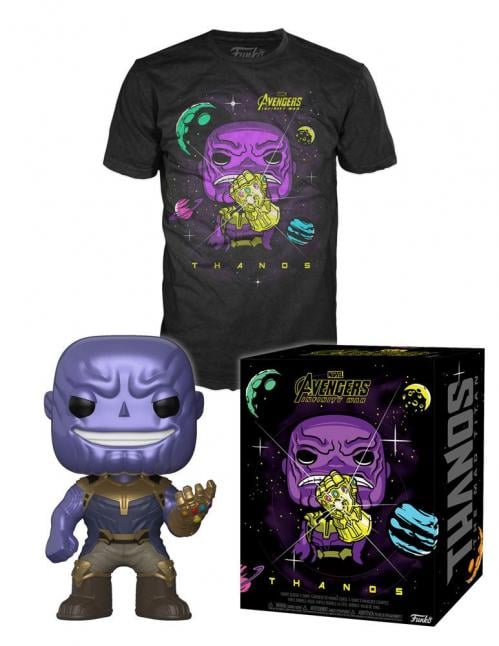 MARVEL - POP N° 289 - Thanos Metal Effect SE + T-Shirt (M) Funko Tees