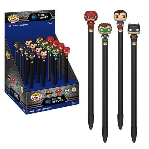 DC COMICS - Pen Toppers Dislay Funko POP (Box 16 Pcs) Funko
