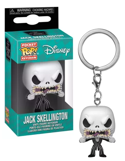 NIGHTMARE BEFORE CHRISTMAS - Pocket Pop Nyckelrings - JACK Scary Face Funko