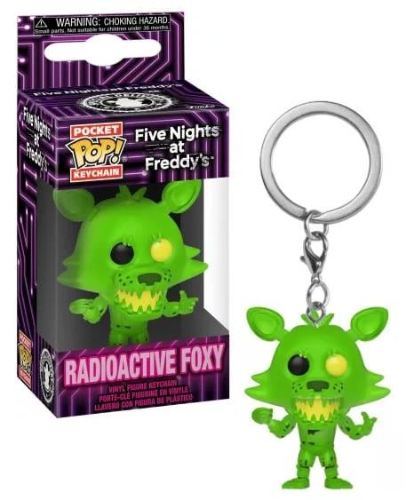 FIVE NIGHTS AT FREDDY'S - Pocket Pop Nyckelringar - Radioactive Foxy Funko