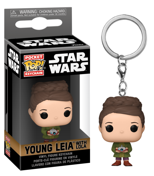 STAR WARS OBI-WAN KENOBI - Pocket Pop Nyckelrings - Leia Organa "Young" Funko