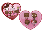 DC - Pocket Pop Nyckelrings 4 Pack- Valentine (Chocolate Look) Funko