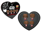 STAR WARS - Pocket Pop Nyckelrings 4 Pack - Valentine (Chocolate Look) Funko