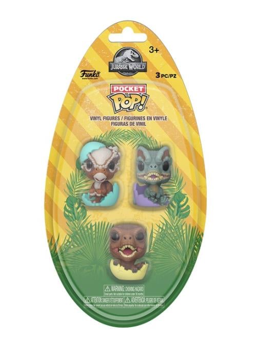 JURASSIC PARK SPRG - Pocket Pop Ägg 3pk - Dinos