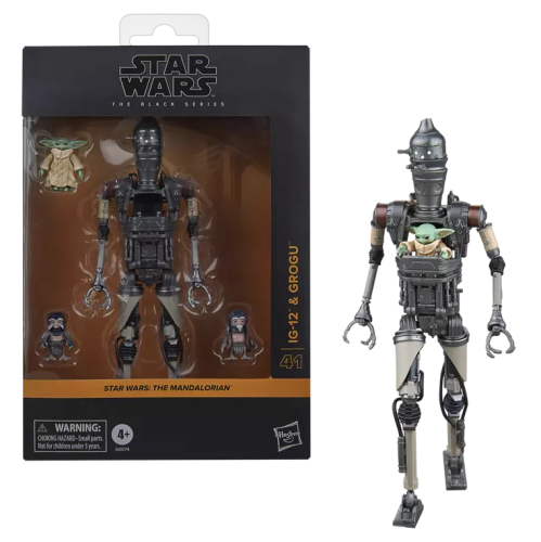 THE MANDALORIAN - IG-12 & Grogu - Figur Black Series 15cm Hasbro