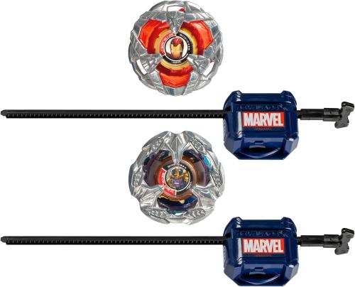 BEYBLADE X - Marvel Iron Man 4-80B & Thanos 4-60P Dubbelpaket Hasbro