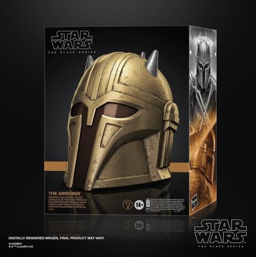 STAR WARS - Mandalorian - Elektronisk Hjälm The Armorer Black Series Hasbro