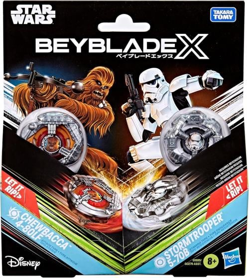 BEYBLADE X - Chewbacca 4-80LF & Stormtrooper 5-70B Hasbro