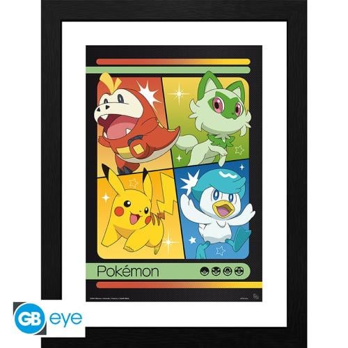 POKEMON - Collector Print 30X40 - Starters Scarlet and Violet GB Eye