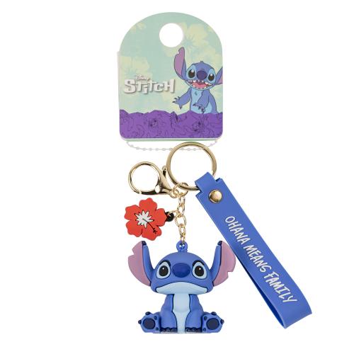 STITCH - Ohana betyder Familj - 3D Vinyl Nyckelring Peershardy