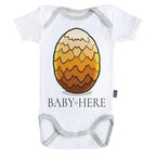 GAME OF THRONES - Baby Body - Baby is Here - Gul (3-6 Månader) Runns