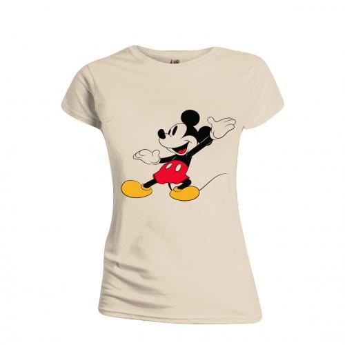DISNEY - T-Shirt - Mickey Mouse Happy Face - GIRL (S) Runns