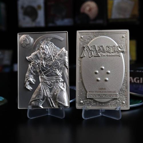 MAGIC THE GATHERING - Ajani Goldmane - Silver Plated Card Collector Fanattik