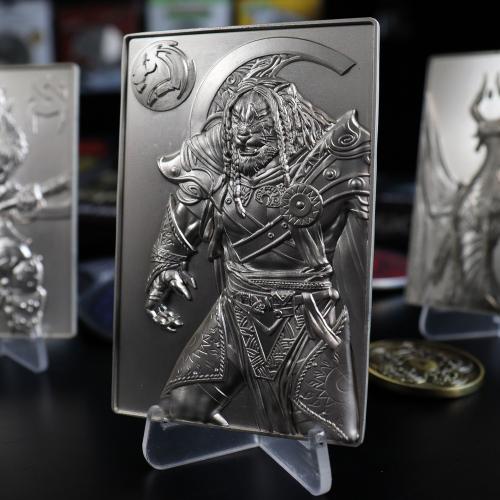 MAGIC THE GATHERING - Ajani Goldmane - Silver Plated Card Collector Fanattik