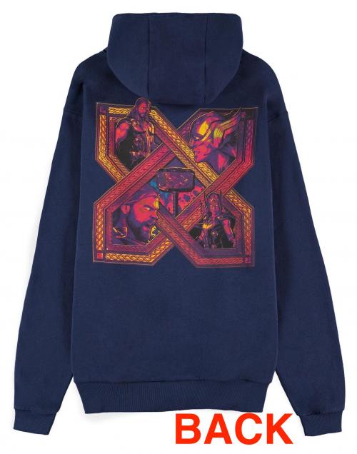 MARVEL - Thor: Love and Thunder - Mäns Zipper Hoodie (S) Difuzed