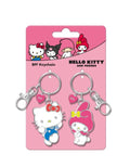 HELLO KITTY & MY MELODY - Duo Set Metall BFF Nyckelringar Peershardy