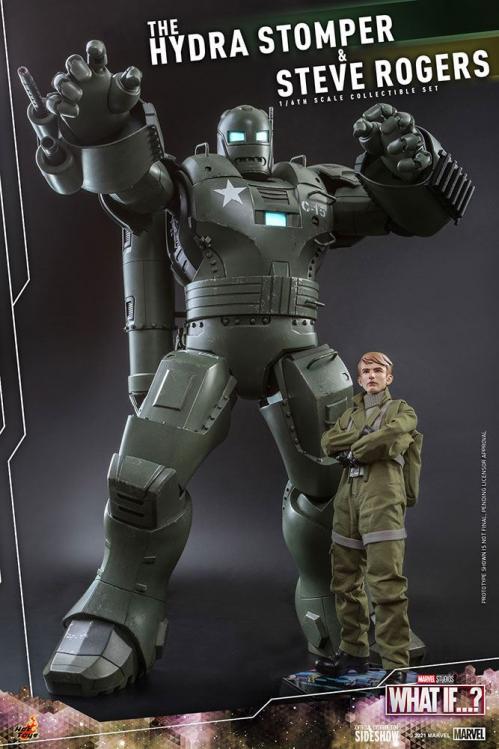 MARVEL - Hydra Stomper & Steve Rogers (What if...?) - Figurer 56 cm Hot Toys