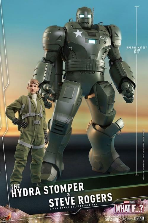 MARVEL - Hydra Stomper & Steve Rogers (What if...?) - Figurer 56 cm Hot Toys
