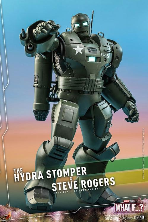 MARVEL - Hydra Stomper & Steve Rogers (What if...?) - Figurer 56 cm Hot Toys