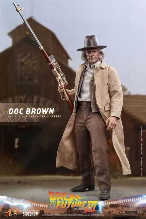 BACK TO THE FUTURE III - Doc Brown - Articulated Figur 32cm Hot Toys
