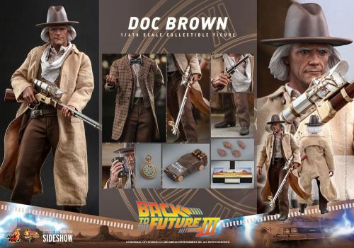 BACK TO THE FUTURE III - Doc Brown - Articulated Figur 32cm Hot Toys