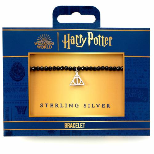 HARRY POTTER - Deathly Hallows - Sterling Silver Charm & Pearls Bracelet Carat