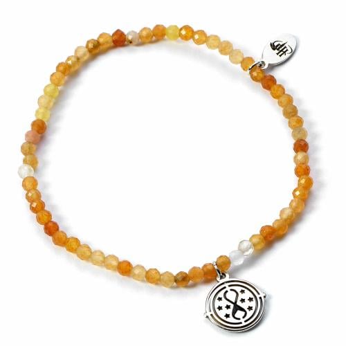 HARRY POTTER - Time Turner - Sterling Silver Charm & Pearls Bracelet Carat