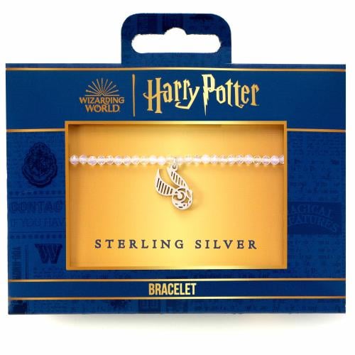 HARRY POTTER - Golden Snitch - Sterling Silver Charm & Pearls Bracelet Carat
