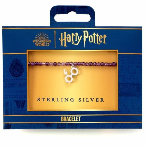 HARRY POTTER - Lightning Bolt - Sterling Silver Charm & Pearls Bracelet Carat