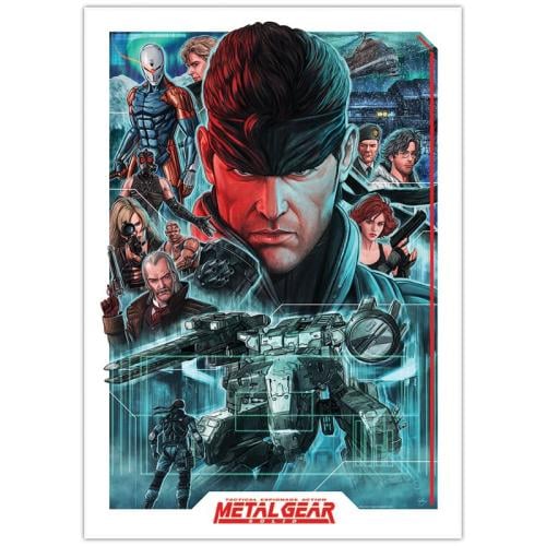METAL GEAR SOLID - Montage - Konsttryck Limited Edition Fanattik