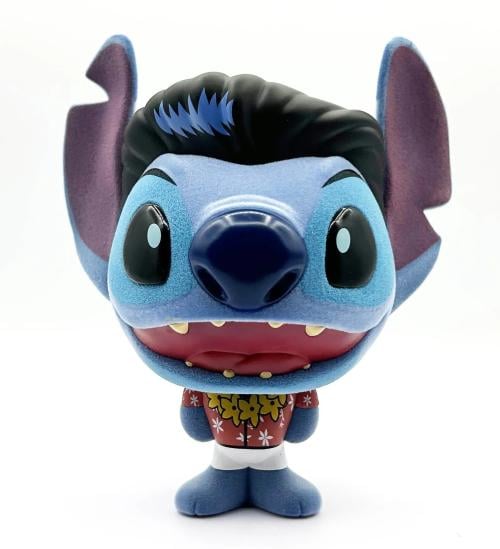 STITCH - Elvis Blue Hawaiian - Bhunny Flocked Figur - 10cm Neca