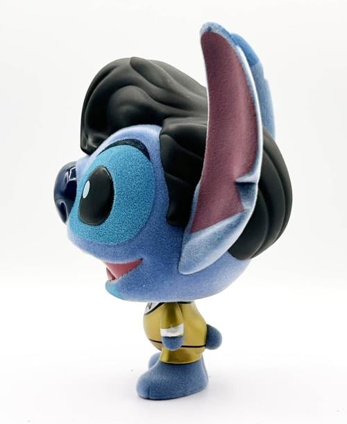 STITCH - Elvis Gold Suit - Bhunny Flocked Figur - 10cm Neca