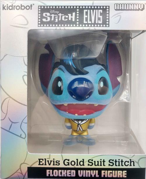STITCH - Elvis Gold Suit - Bhunny Flocked Figur - 10cm Neca