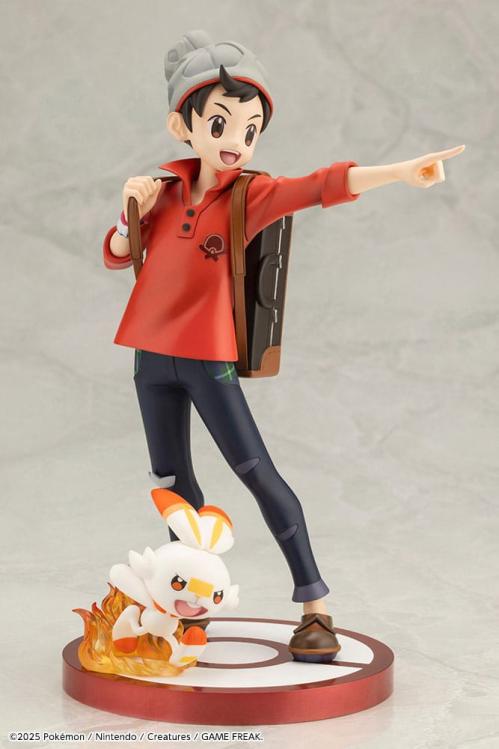 POKEMON - Victor & Scorbunny - Figur ARTFXJ 1/8 21cm Kotobukiya