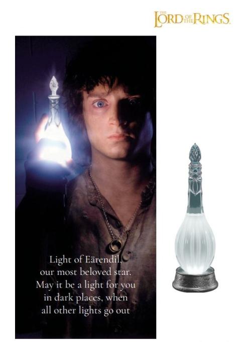 LORD OF THE RINGS - Eärendils Ljus - Dekorativ Lampa - 19cm Grupo Erik