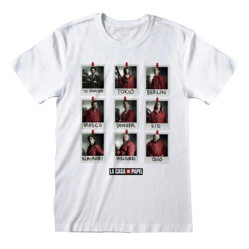 LA CASA DE PAPEL - T-Shirt - Polaroid - (L) Runns