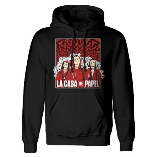 LA CASA DE PAPEL - Hoodie - Group Shot - (XL) Runns