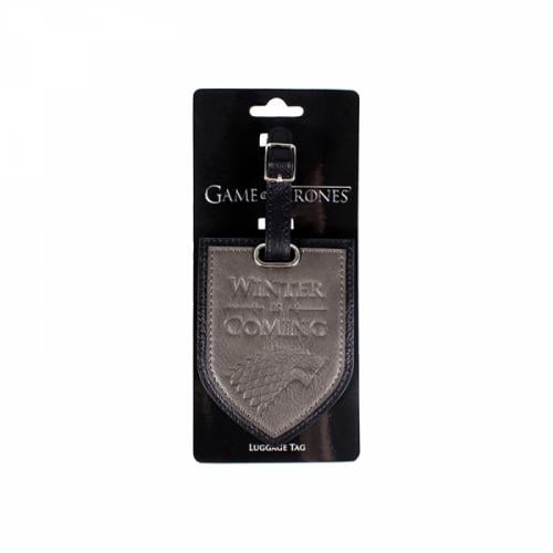 GAME OF THRONES - Luggage Tag - Stark 'Winter is Coming' HMB