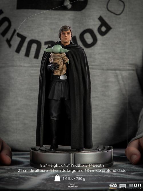 STAR WARS - Luke Skywalker och Grogu - Figur ArtScale 1/10 21cm Iron Studios