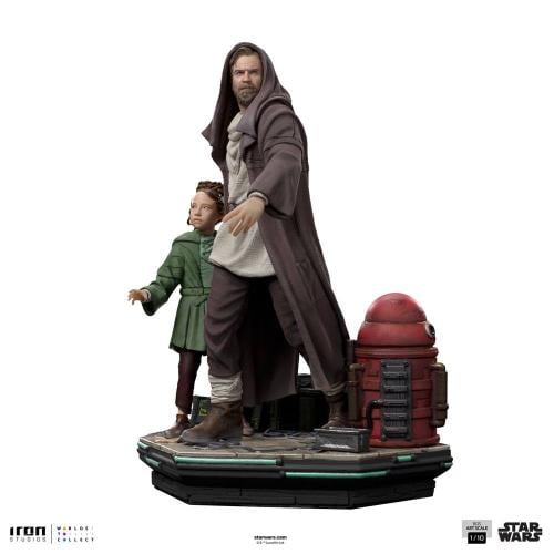 OBI-WAN KENOBI - Obi-Wan och Ung Leia - Figur del Art Scale 1/10 20cm Iron Studios