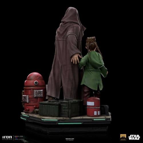 OBI-WAN KENOBI - Obi-Wan och Ung Leia - Figur del Art Scale 1/10 20cm Iron Studios