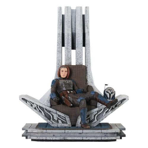 THE MANDALORIAN - Bo-Katan på Tron - Figur Premier Collection 35cm Diamond Select