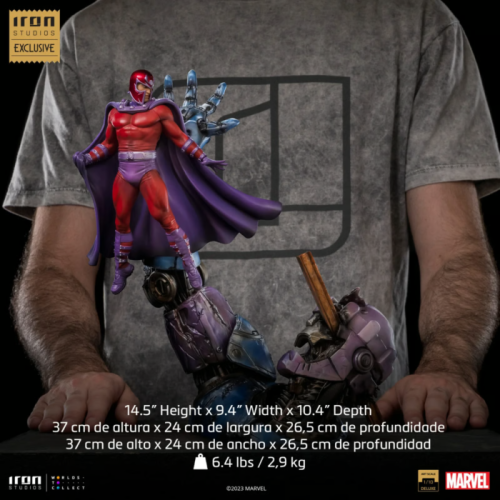 MARVEL-Magneto vs Sentinel-Figur Del. Art Scale 1/10 37cm "2023 CCXP" Iron Studios