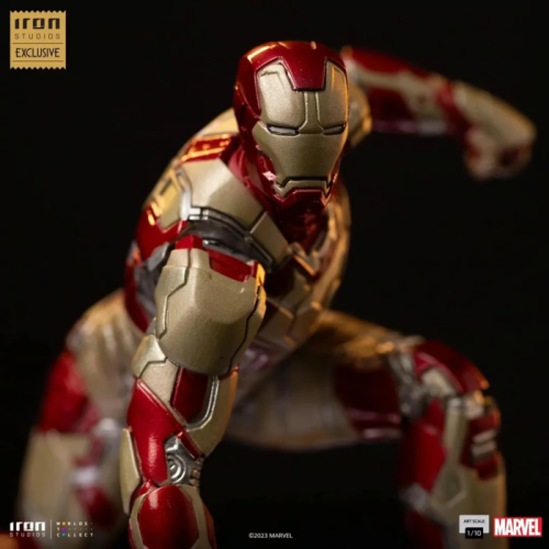 MARVEL - Iron Man Mark XLII -Figur Del. Art Scale 1/10 14cm 2023 CCXP Iron Studios